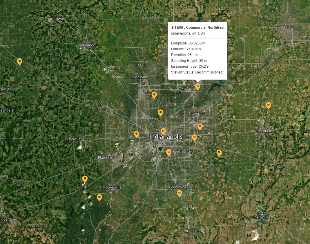 Indianapolis Experiment Location Map 3