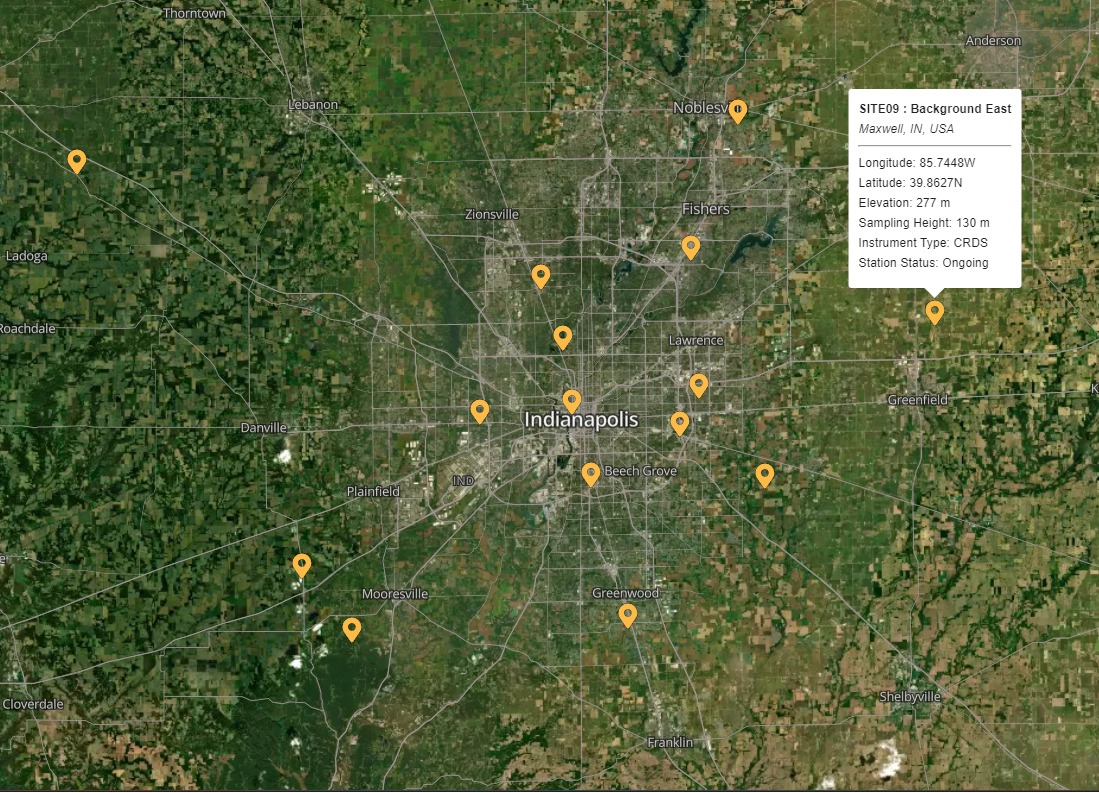Indianapolis Experiment Location Map 4