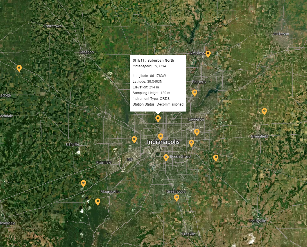 Indianapolis Experiment Location Map 6